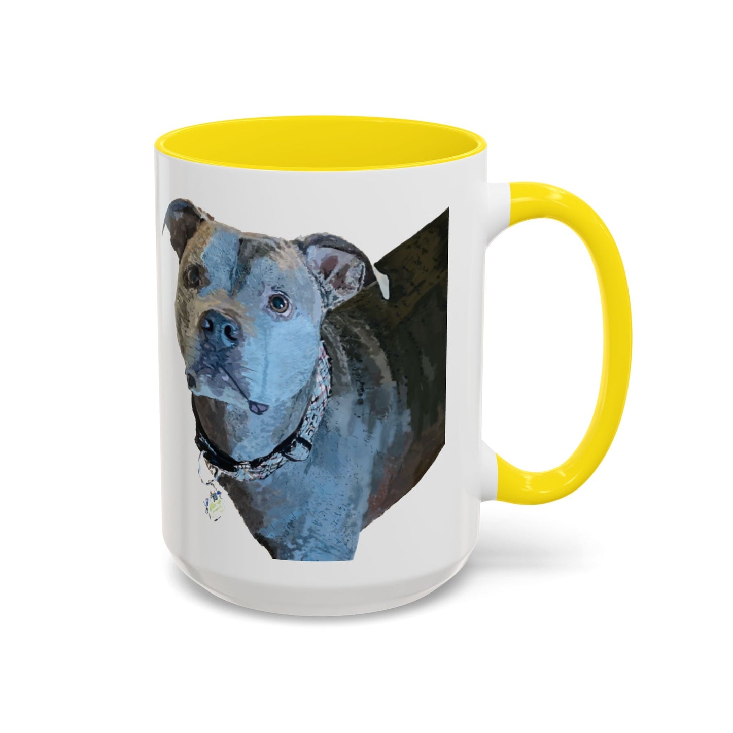 Pitt Bull “Diesel” Two Tone Ceramic Mug - 11 oz & 15 oz - Blue Cava
