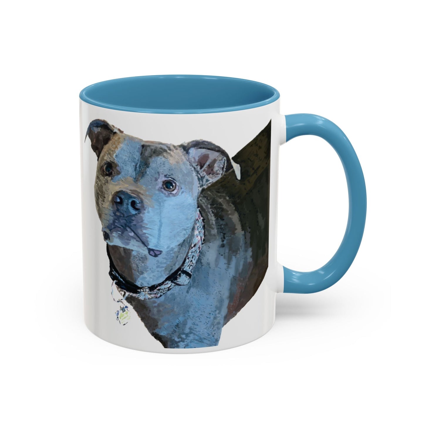 Pitt Bull “Diesel” Two Tone Ceramic Mug - 11 oz & 15 oz - Blue Cava