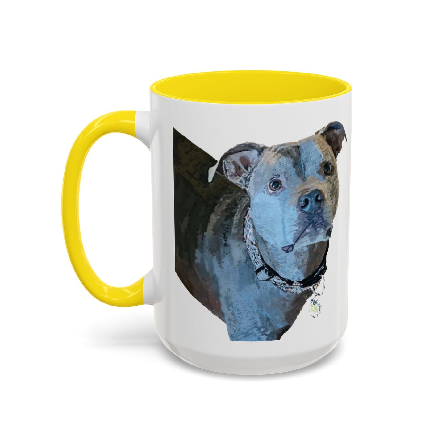 Pitt Bull “Diesel” Two Tone Ceramic Mug - 11 oz & 15 oz - Blue Cava