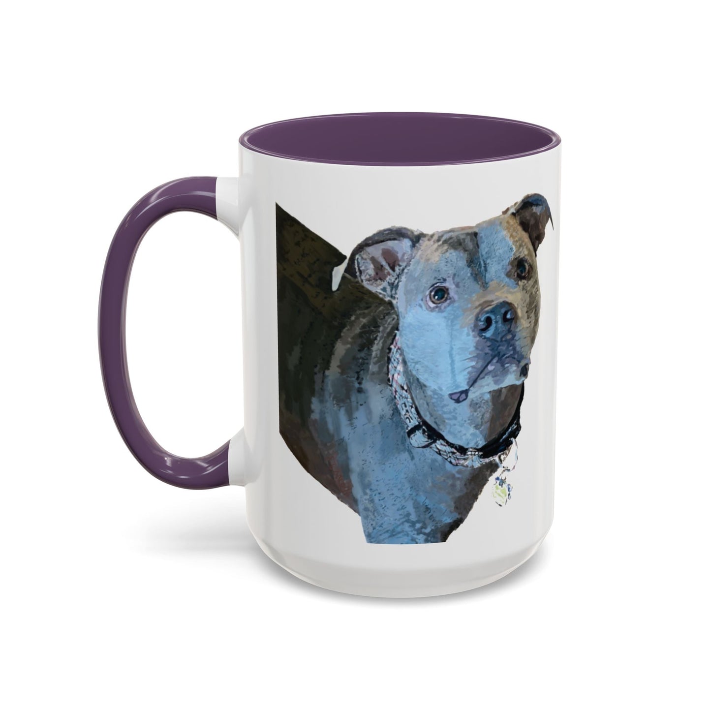 Pitt Bull “Diesel” Two Tone Ceramic Mug - 11 oz & 15 oz - Blue Cava
