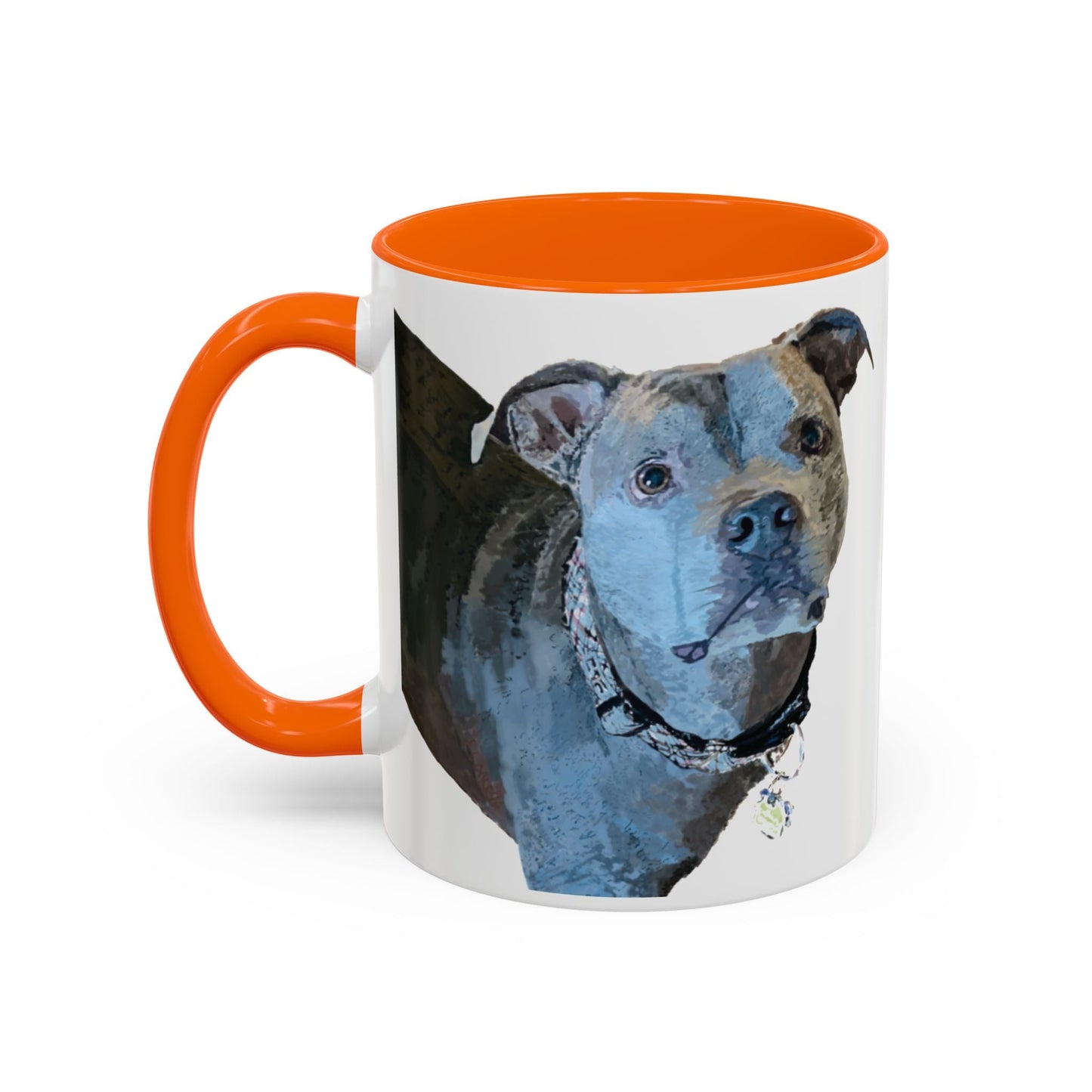 Pitt Bull “Diesel” Two Tone Ceramic Mug - 11 oz & 15 oz - Blue Cava