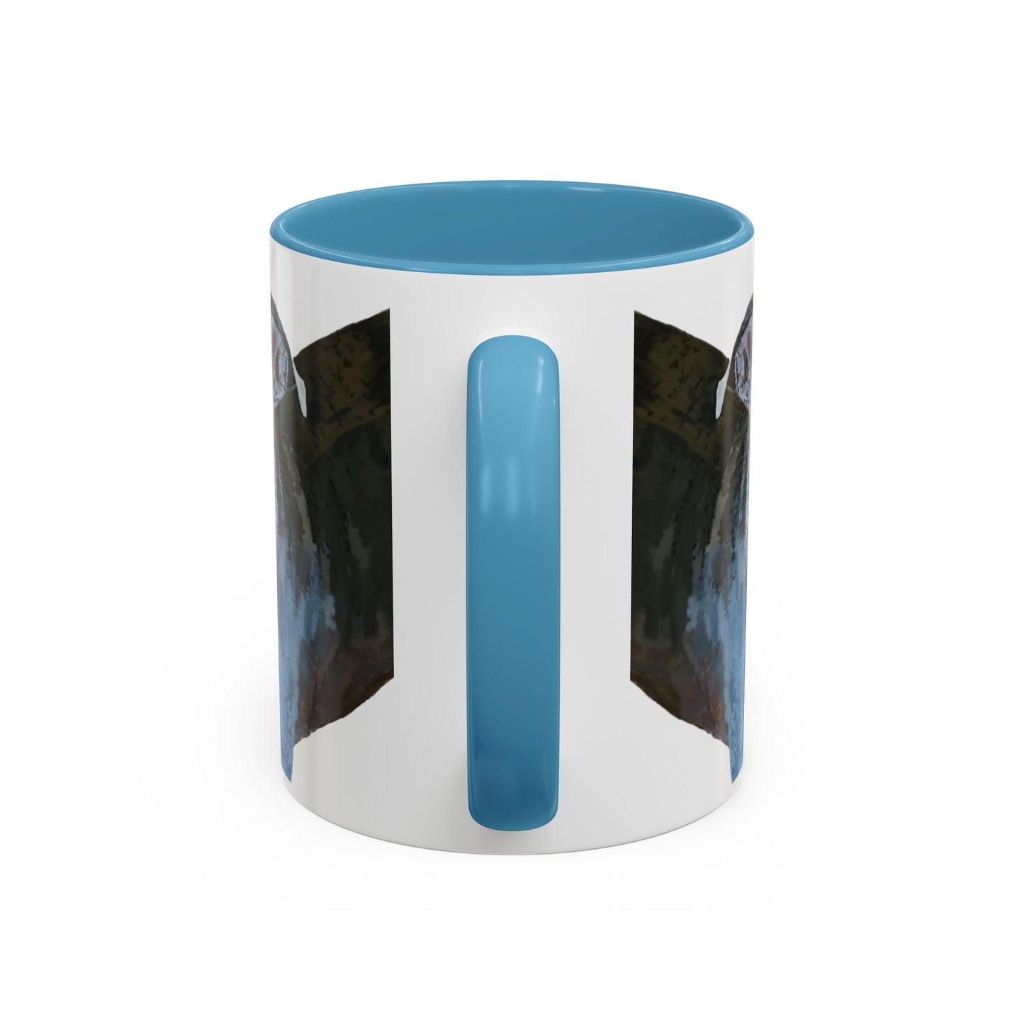 Pitt Bull “Diesel” Two Tone Ceramic Mug - 11 oz & 15 oz - Blue Cava
