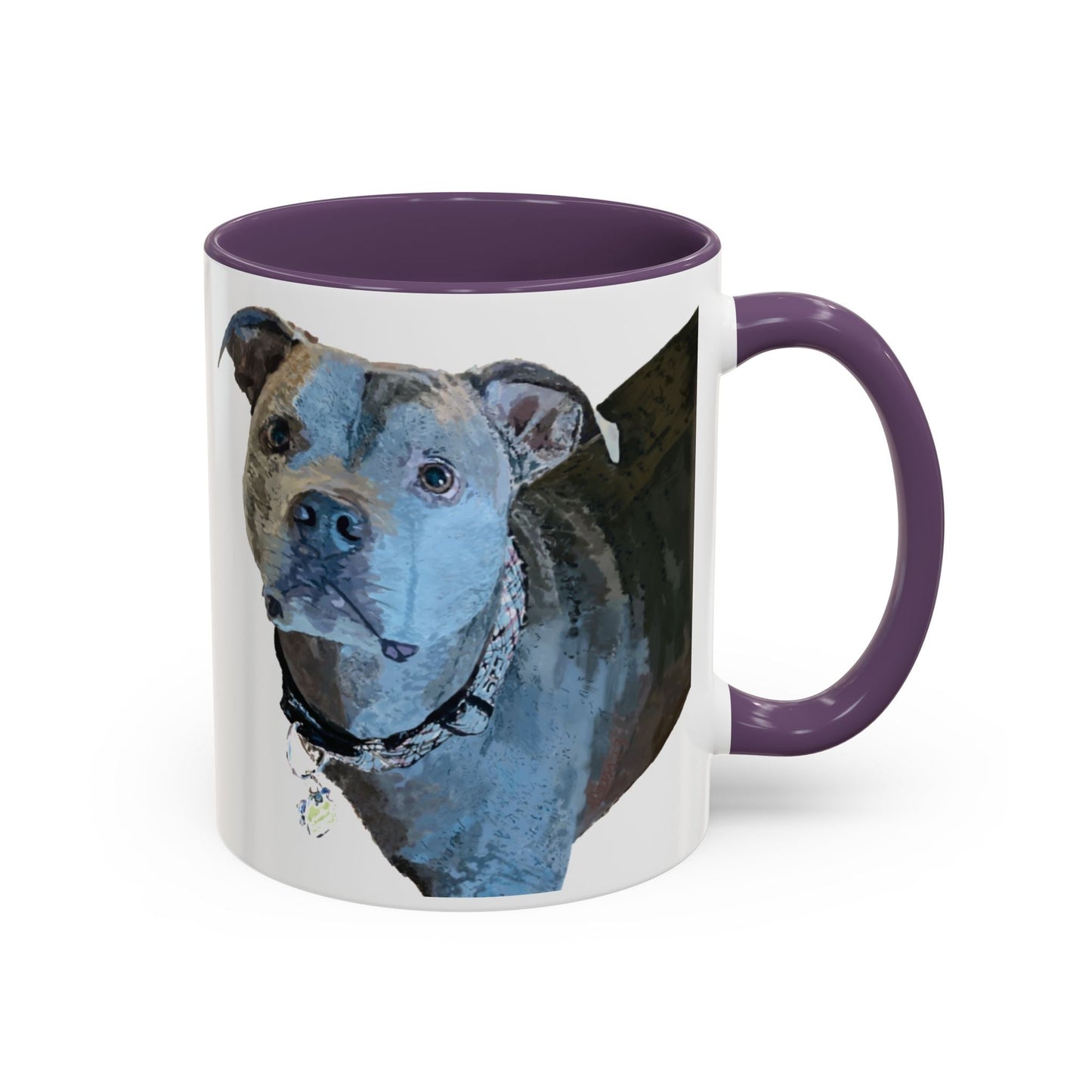 Pitt Bull “Diesel” Two Tone Ceramic Mug - 11 oz & 15 oz - Blue Cava