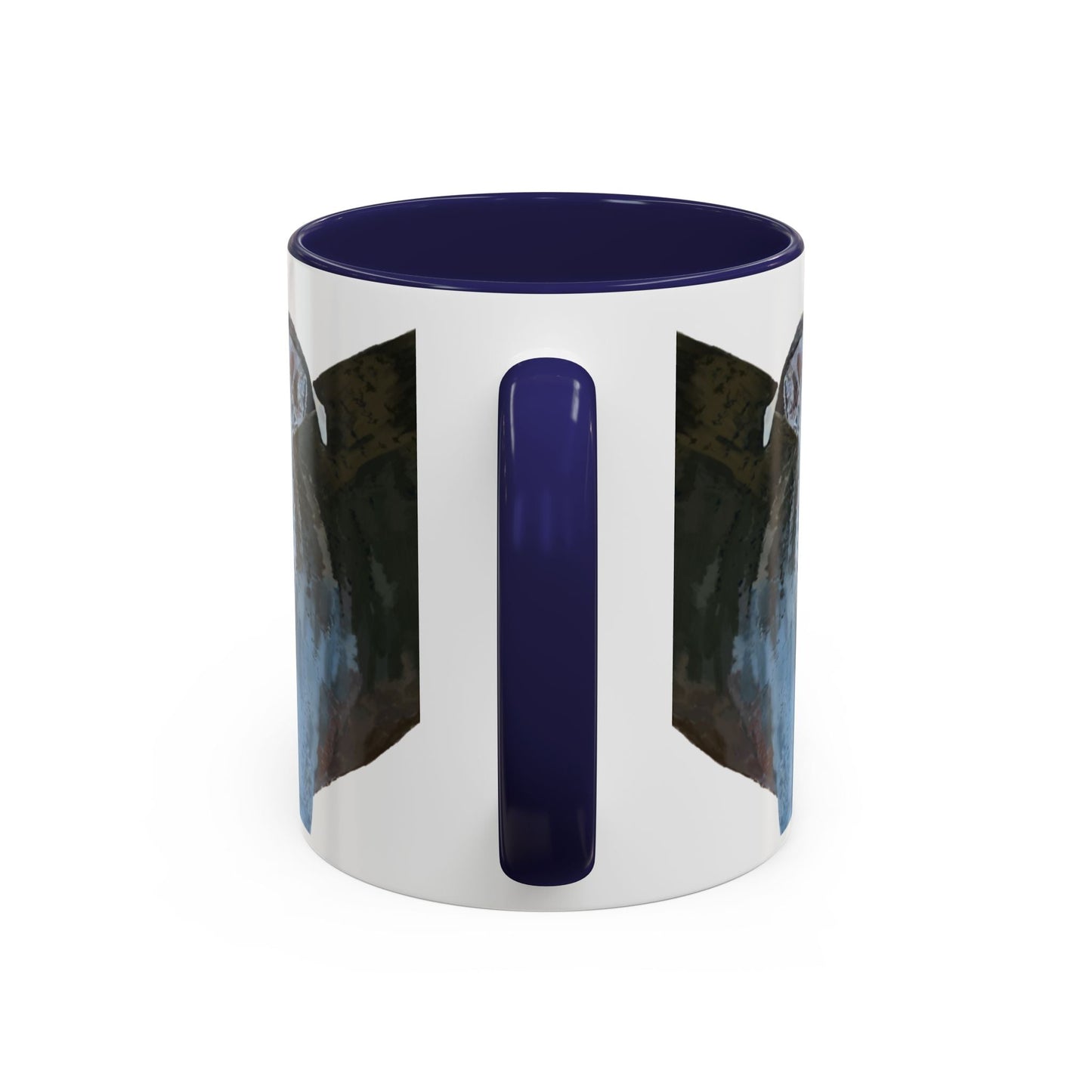 Pitt Bull “Diesel” Two Tone Ceramic Mug - 11 oz & 15 oz - Blue Cava