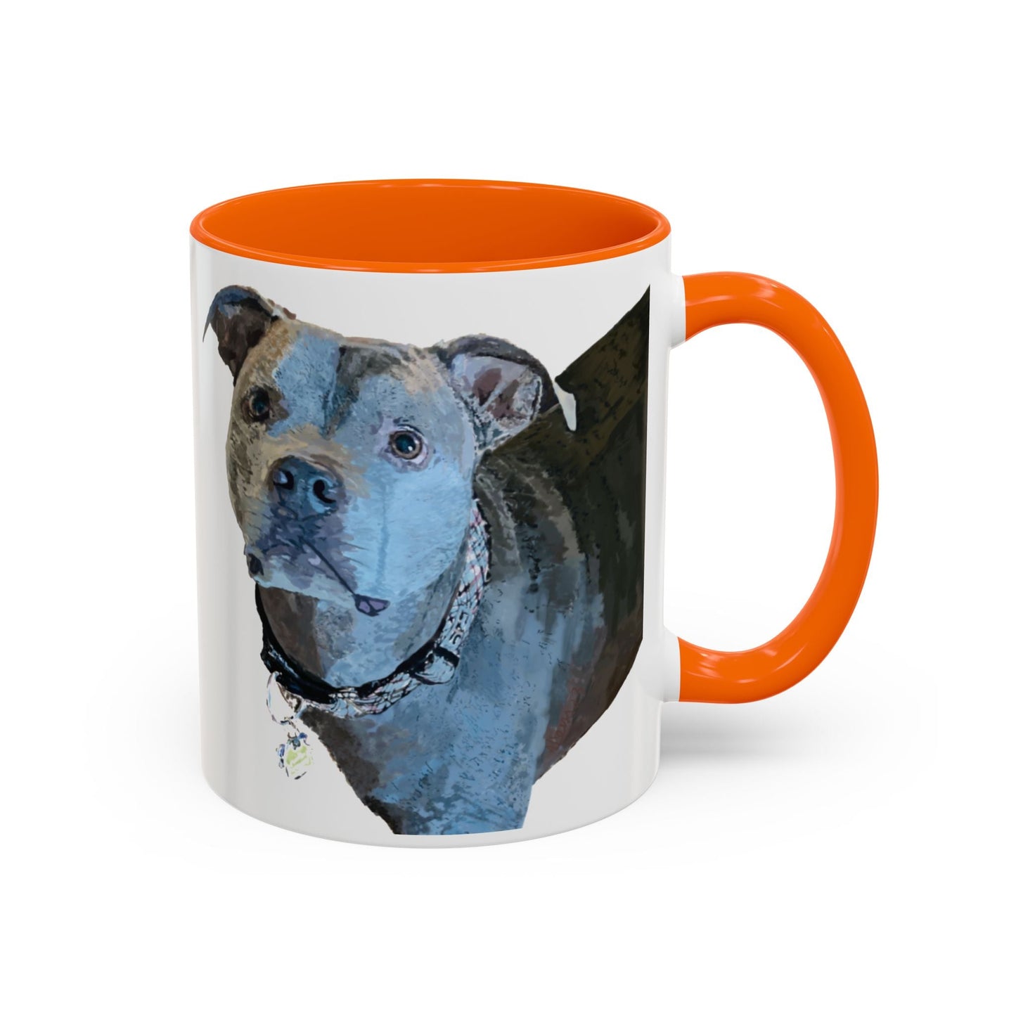 Pitt Bull “Diesel” Two Tone Ceramic Mug - 11 oz & 15 oz - Blue Cava