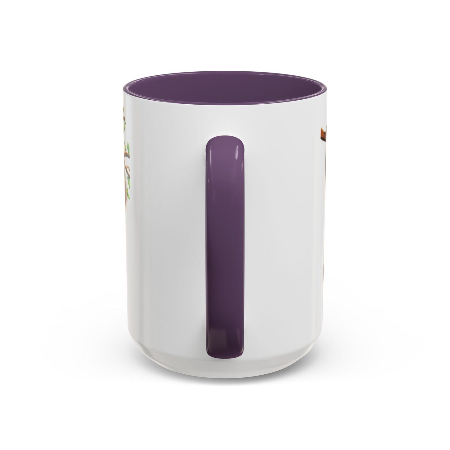 Playful Hanging Monkey Two Tone Coffee Mug | 11oz & 15oz - Blue Cava