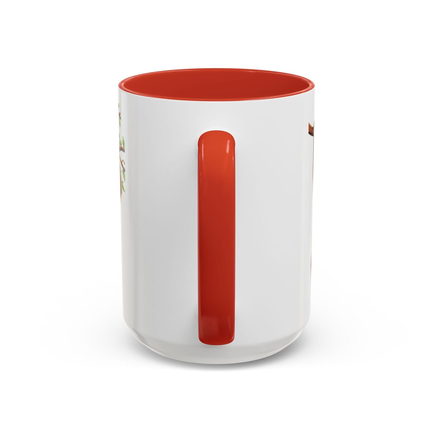 Playful Hanging Monkey Two Tone Coffee Mug | 11oz & 15oz - Blue Cava