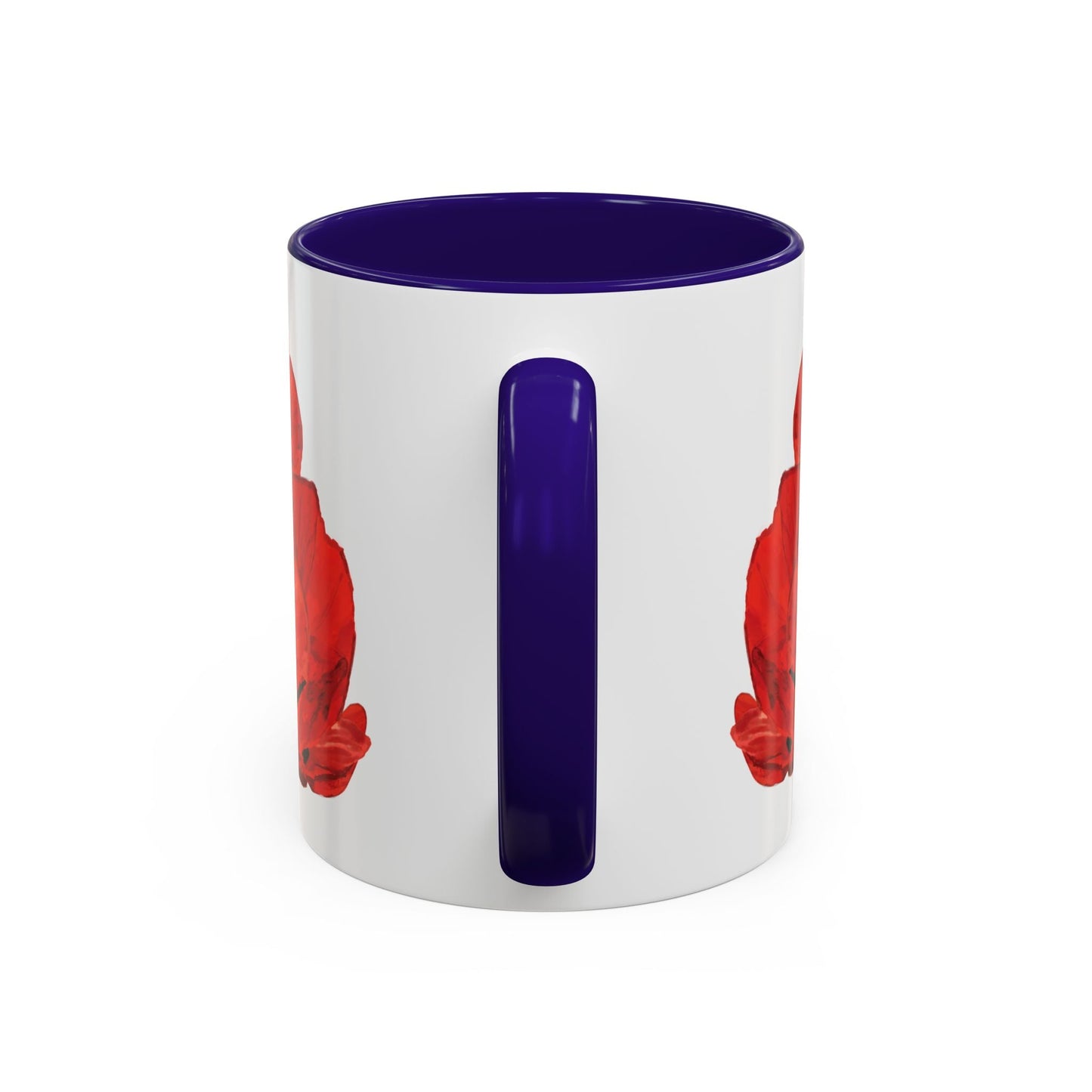 Poppies Two - Tone Coffee Mug, 11oz & 15 oz - Blue Cava