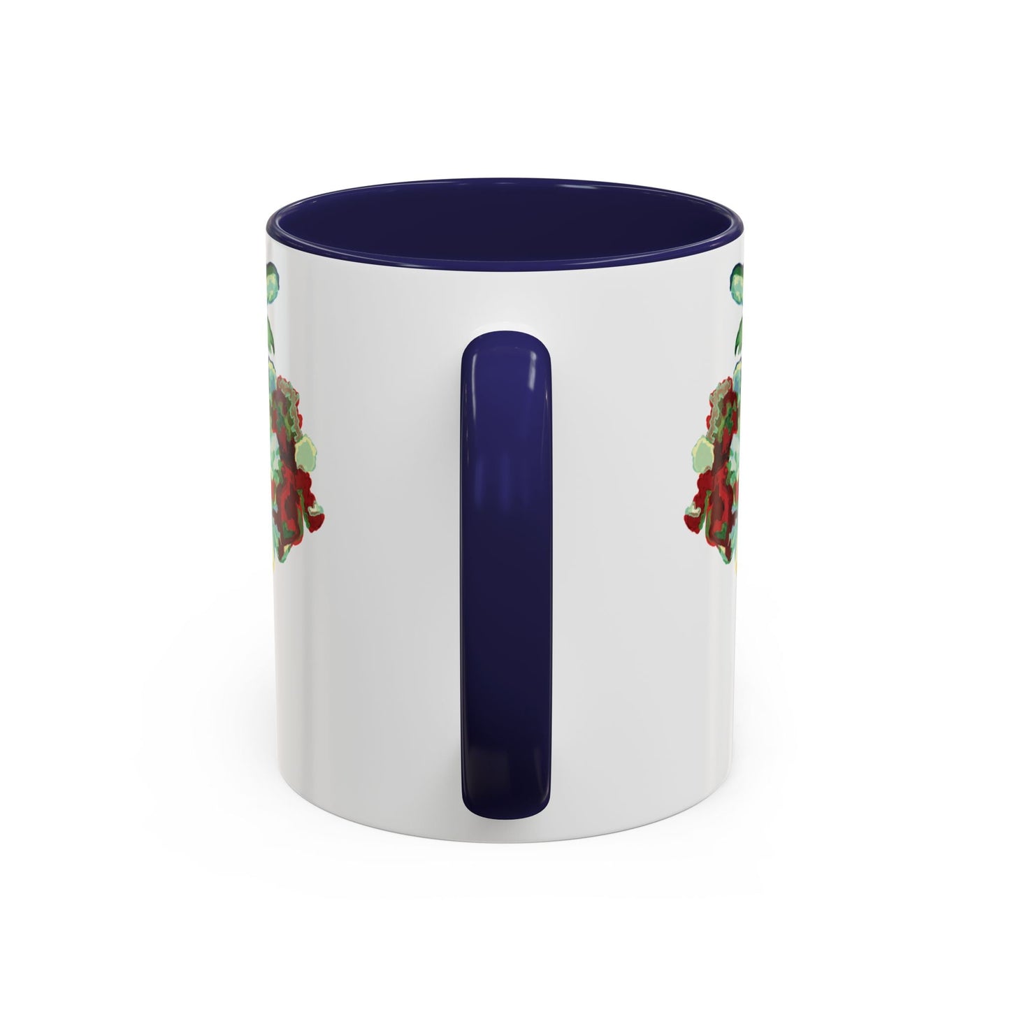 Rooster Two Tone Ceramic Coffee Mug (11oz & 15oz) - Blue Cava