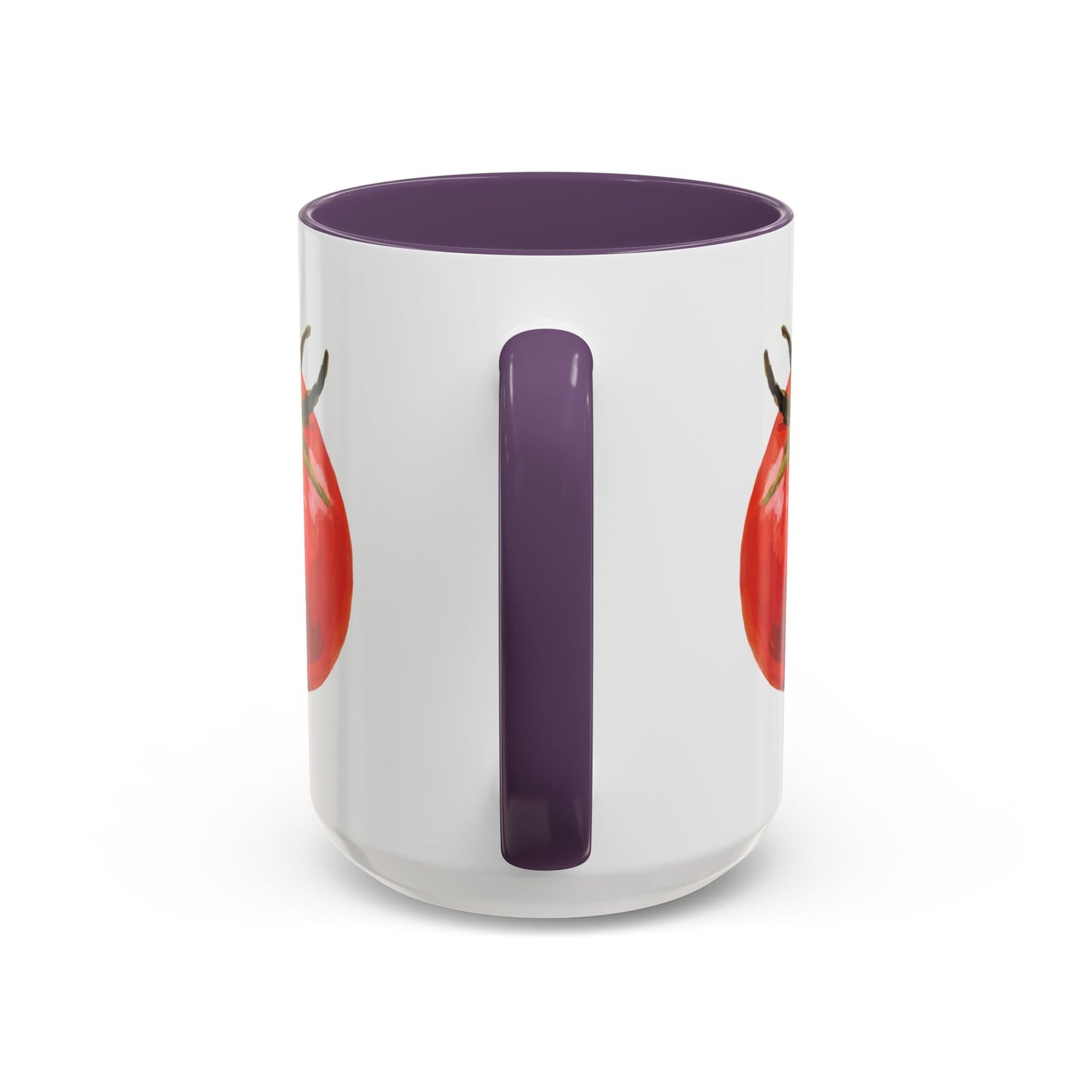 Rustic Tomato Two - Tone Ceramic Mugs - 11oz and 15 oz - Perfect for Gardeners - Blue Cava