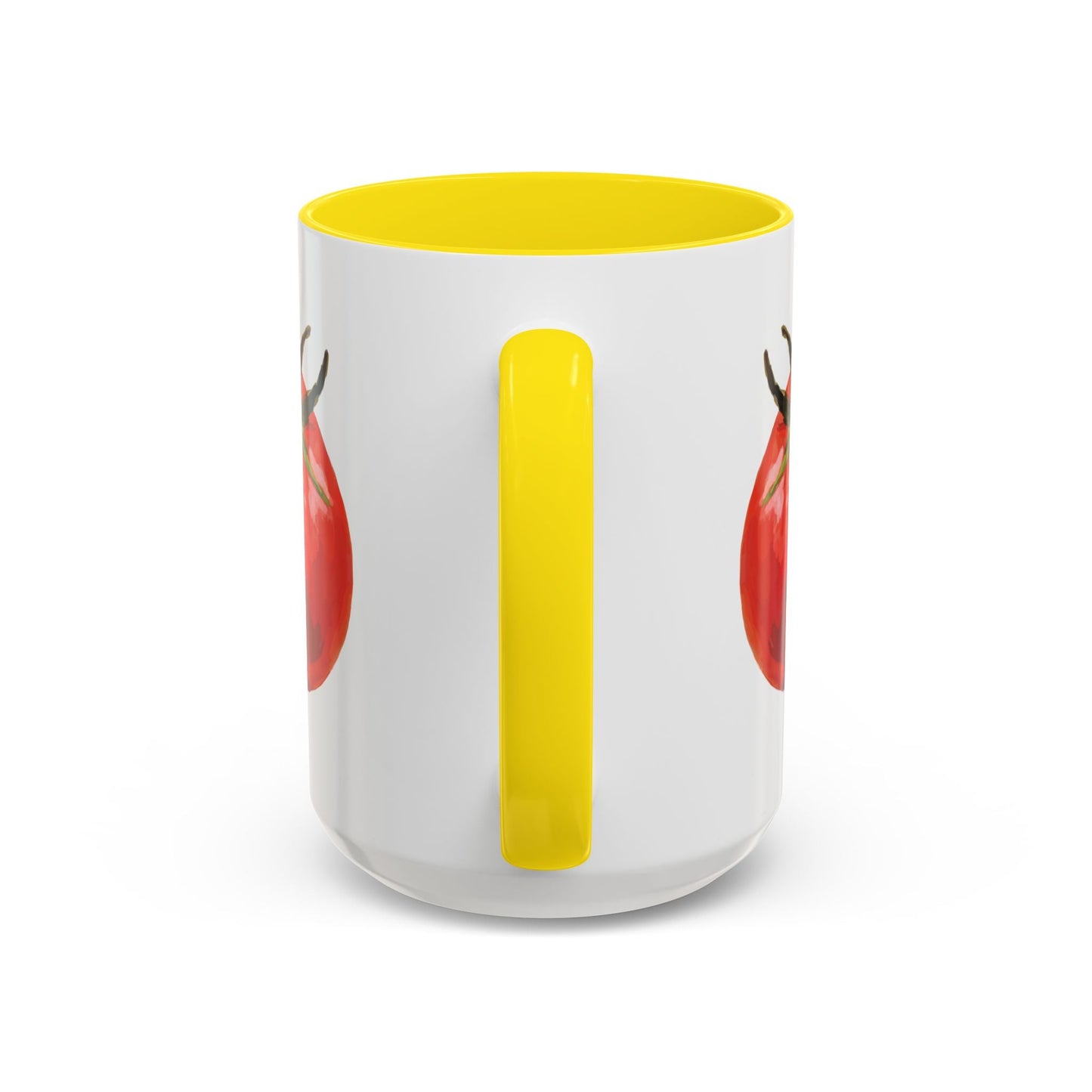 Rustic Tomato Two - Tone Ceramic Mugs - 11oz and 15 oz - Perfect for Gardeners - Blue Cava