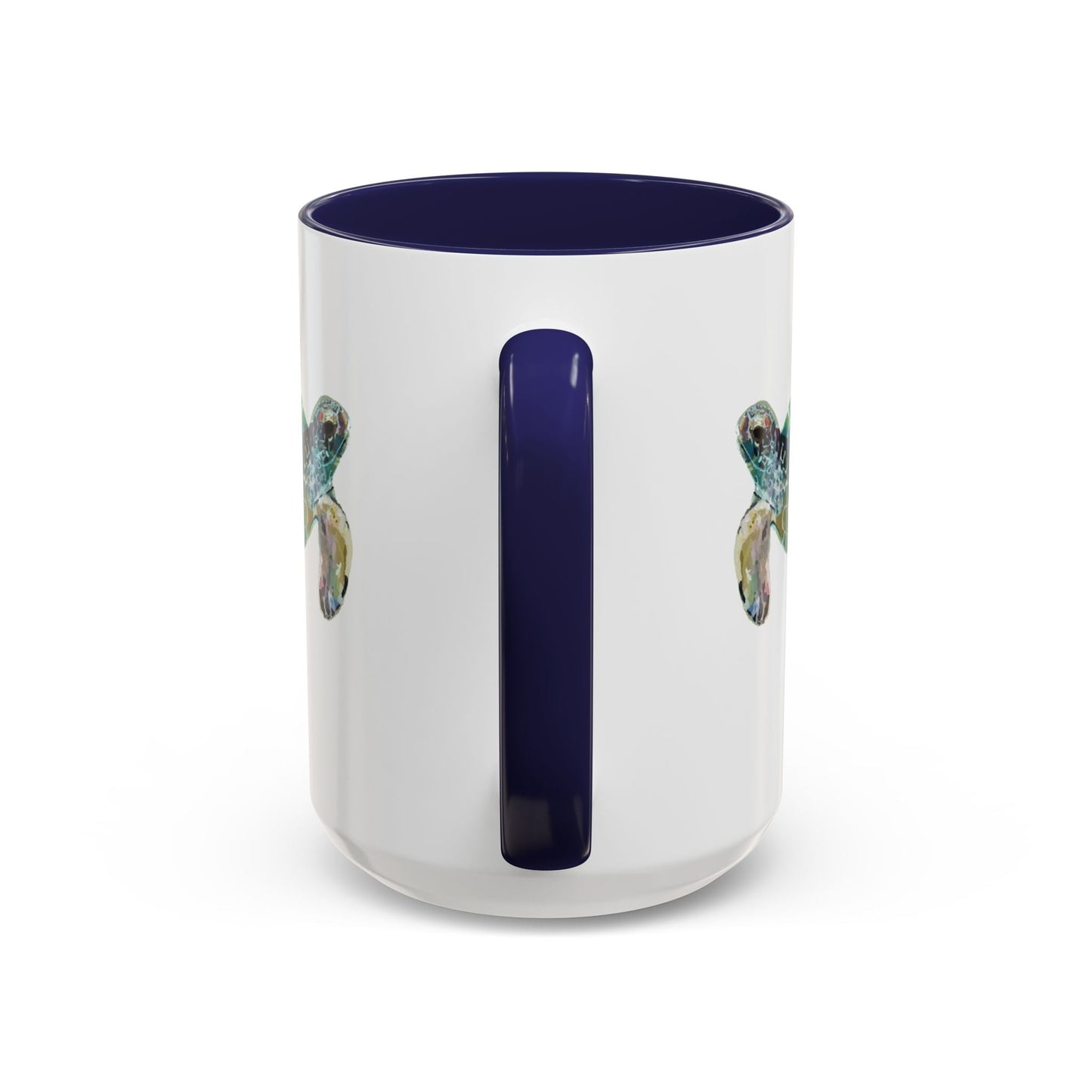 Sea Turtle Two Tone Coffee Mug (11oz & 15oz) - Blue Cava