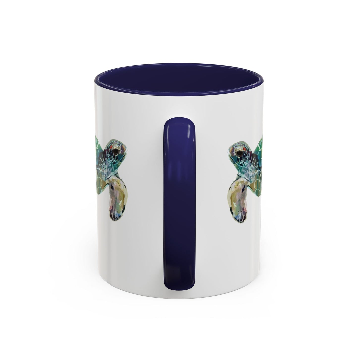 Sea Turtle Two Tone Coffee Mug (11oz & 15oz) - Blue Cava