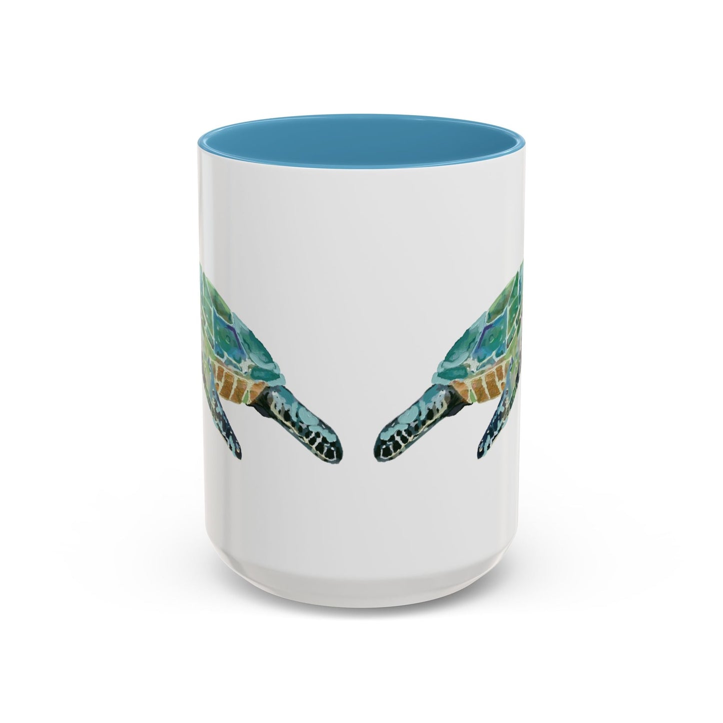 Sea Turtle Two Tone Coffee Mug (11oz & 15oz) - Blue Cava