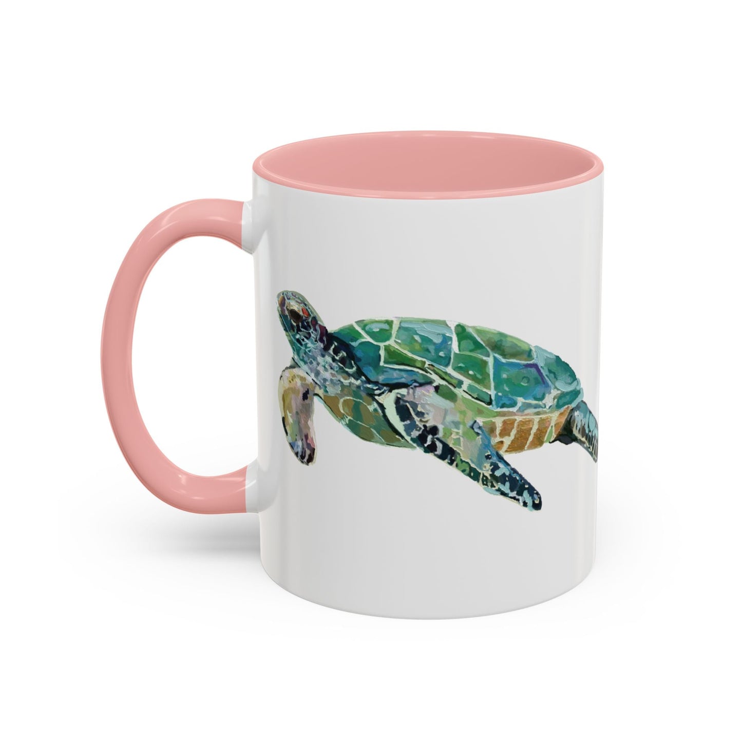 Sea Turtle Two Tone Coffee Mug (11oz & 15oz) - Blue Cava