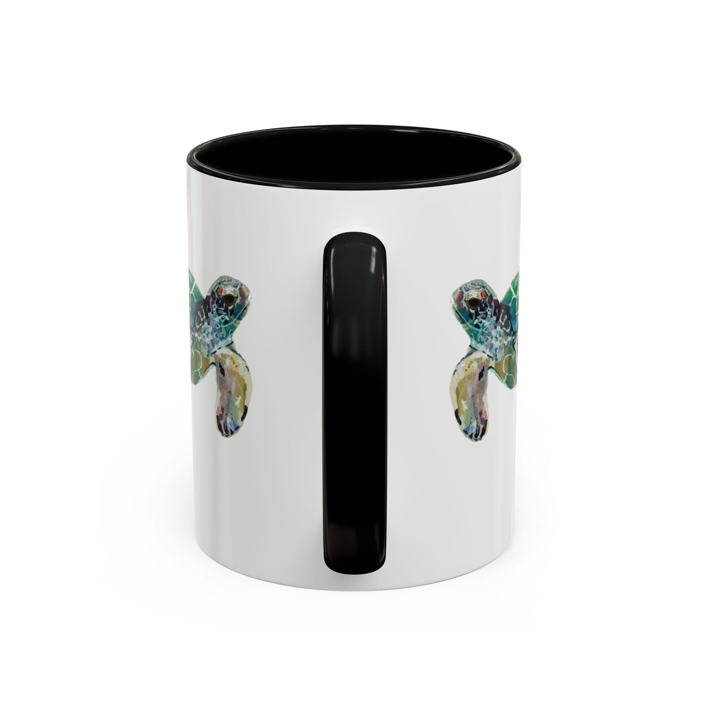Sea Turtle Two Tone Coffee Mug (11oz & 15oz) - Blue Cava