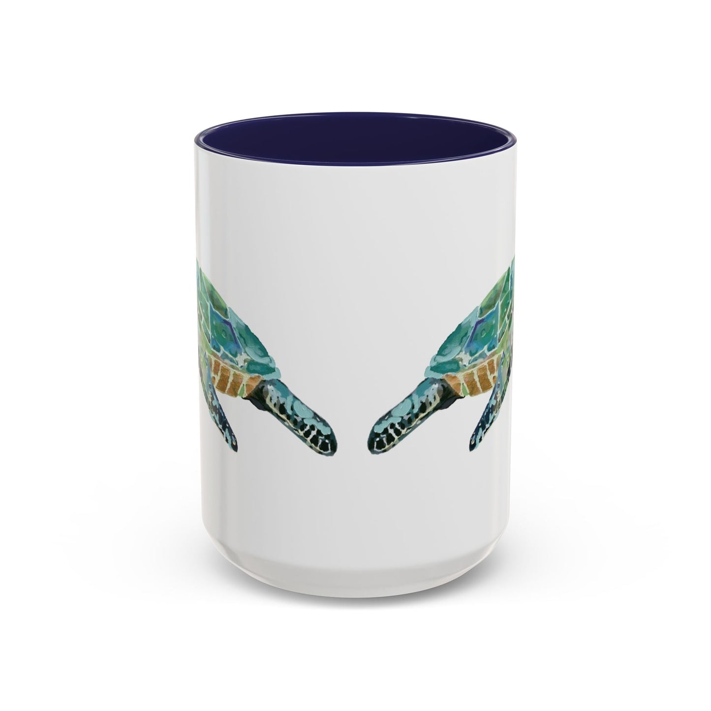Sea Turtle Two Tone Coffee Mug (11oz & 15oz) - Blue Cava