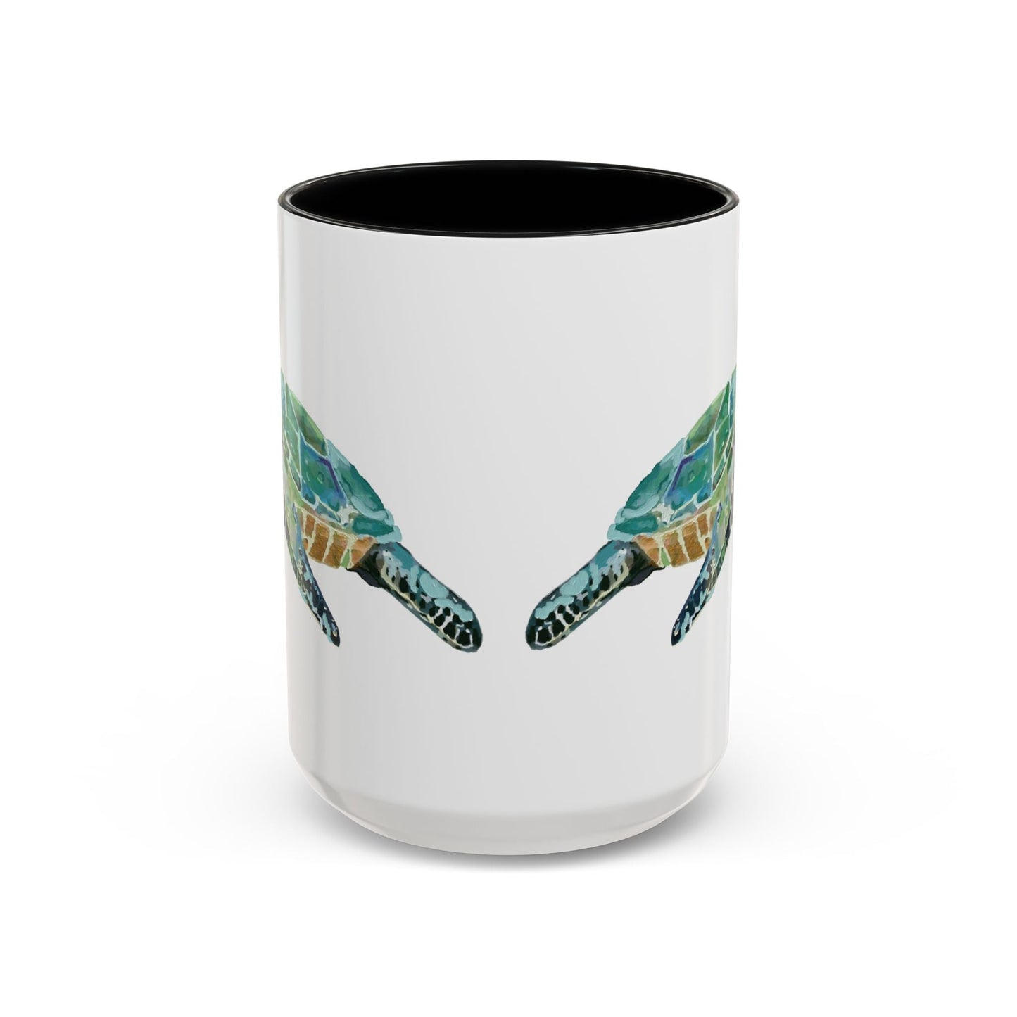 Sea Turtle Two Tone Coffee Mug (11oz & 15oz) - Blue Cava