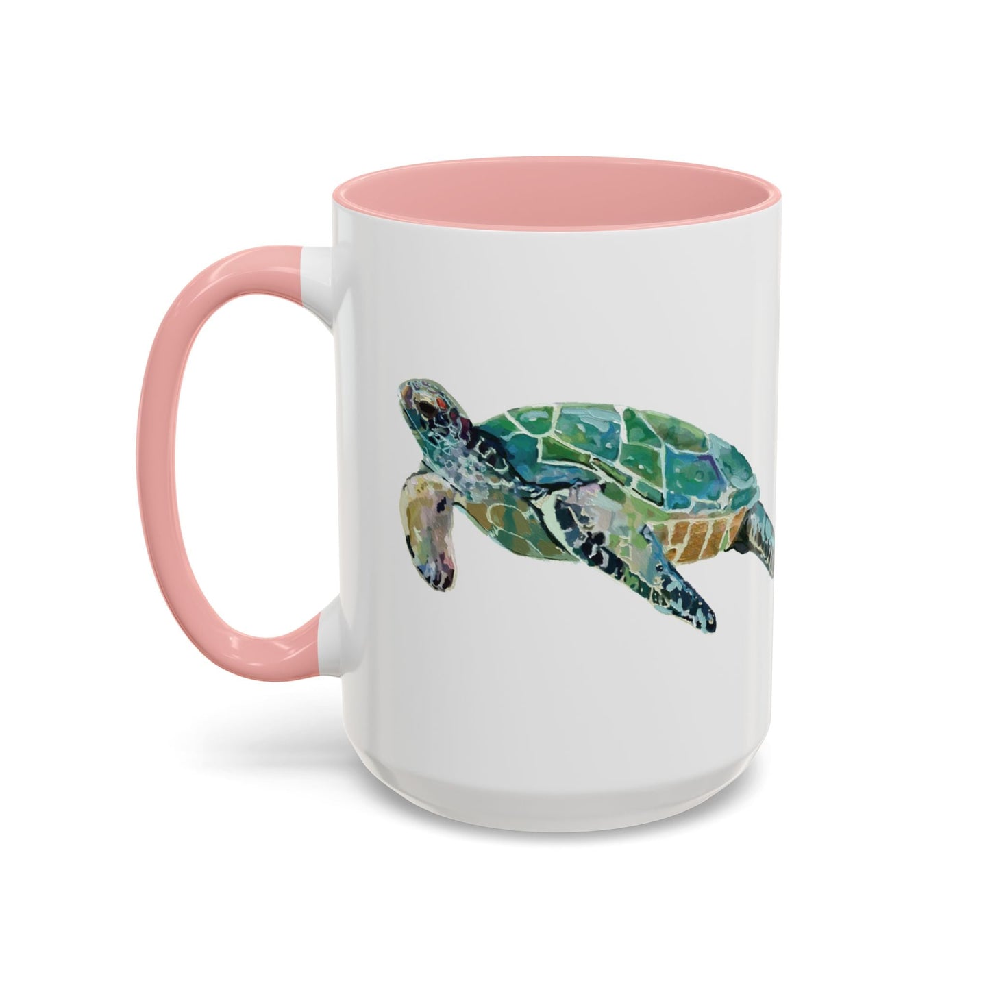 Sea Turtle Two Tone Coffee Mug (11oz & 15oz) - Blue Cava