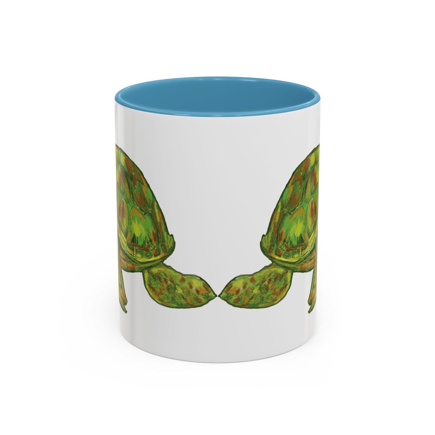 Shelly Sea Turtle Coffee Mug (11oz & 15oz) - Blue Cava