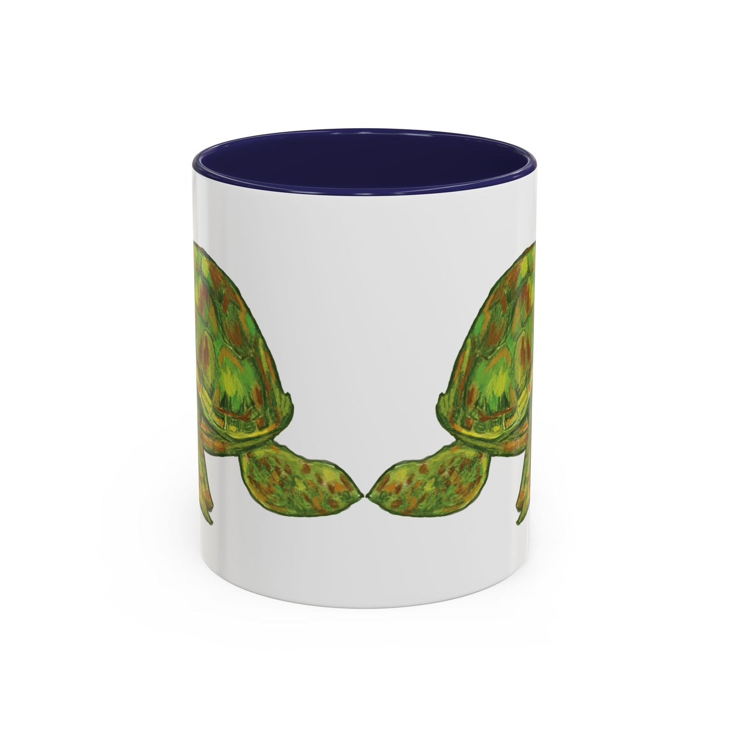 Shelly Sea Turtle Coffee Mug (11oz & 15oz) - Blue Cava