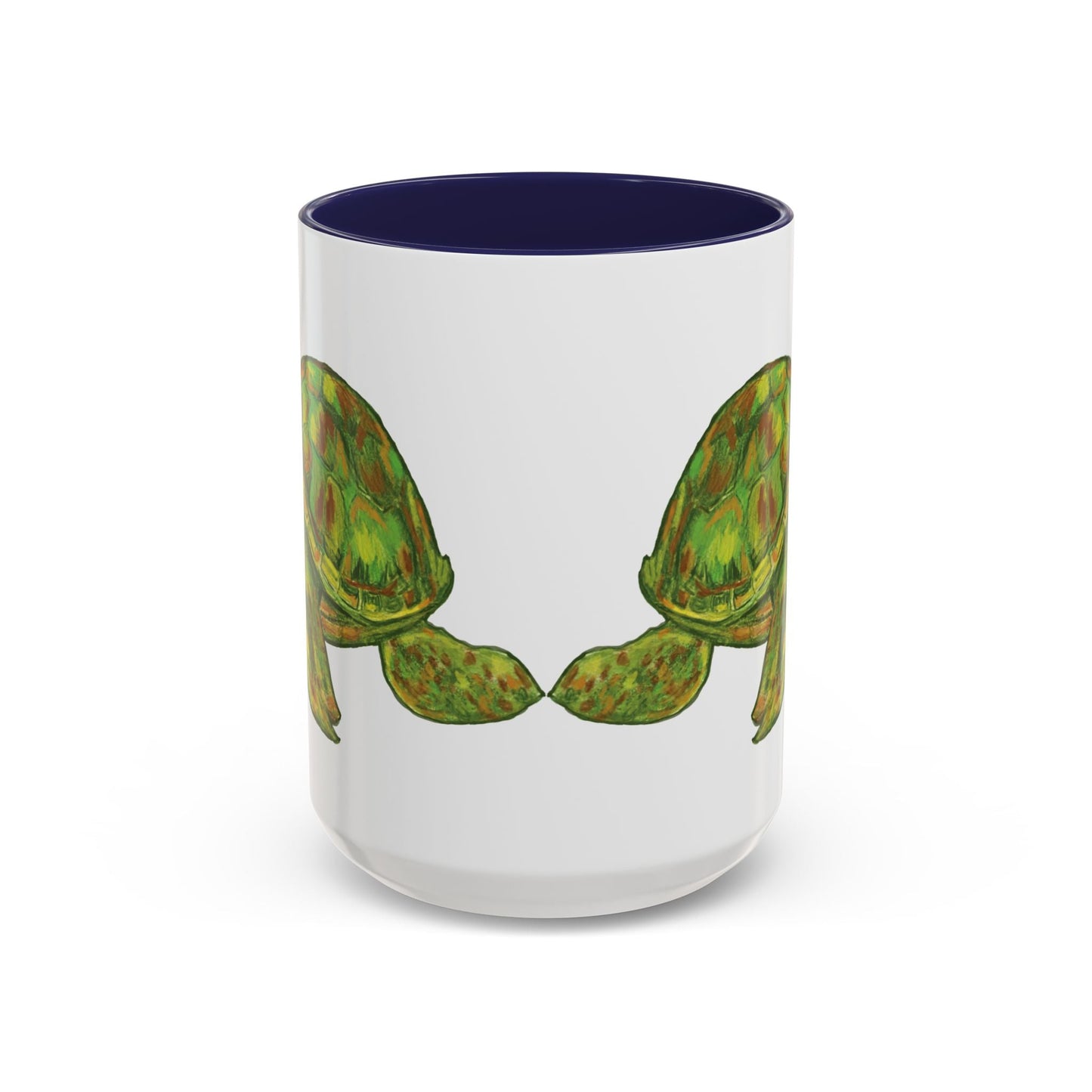 Shelly Sea Turtle Coffee Mug (11oz & 15oz) - Blue Cava
