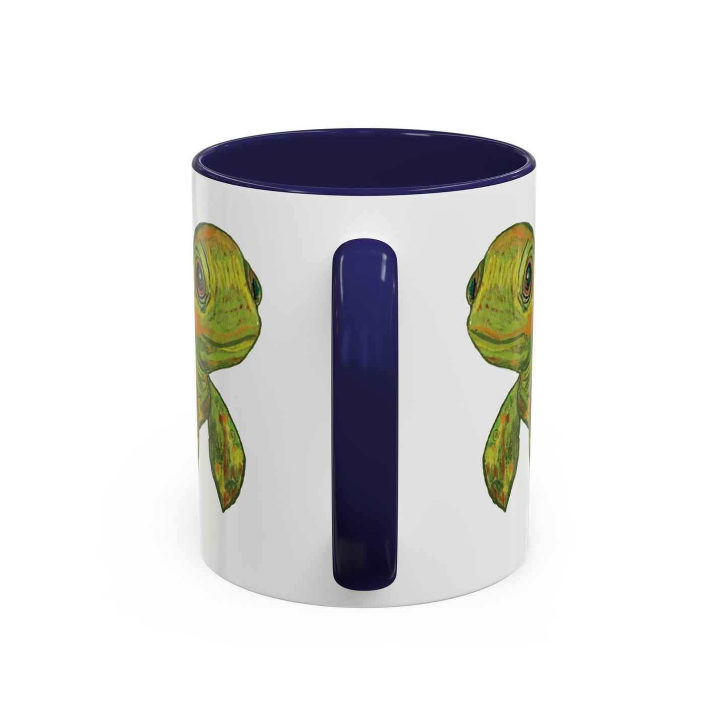 Shelly Sea Turtle Coffee Mug (11oz & 15oz) - Blue Cava