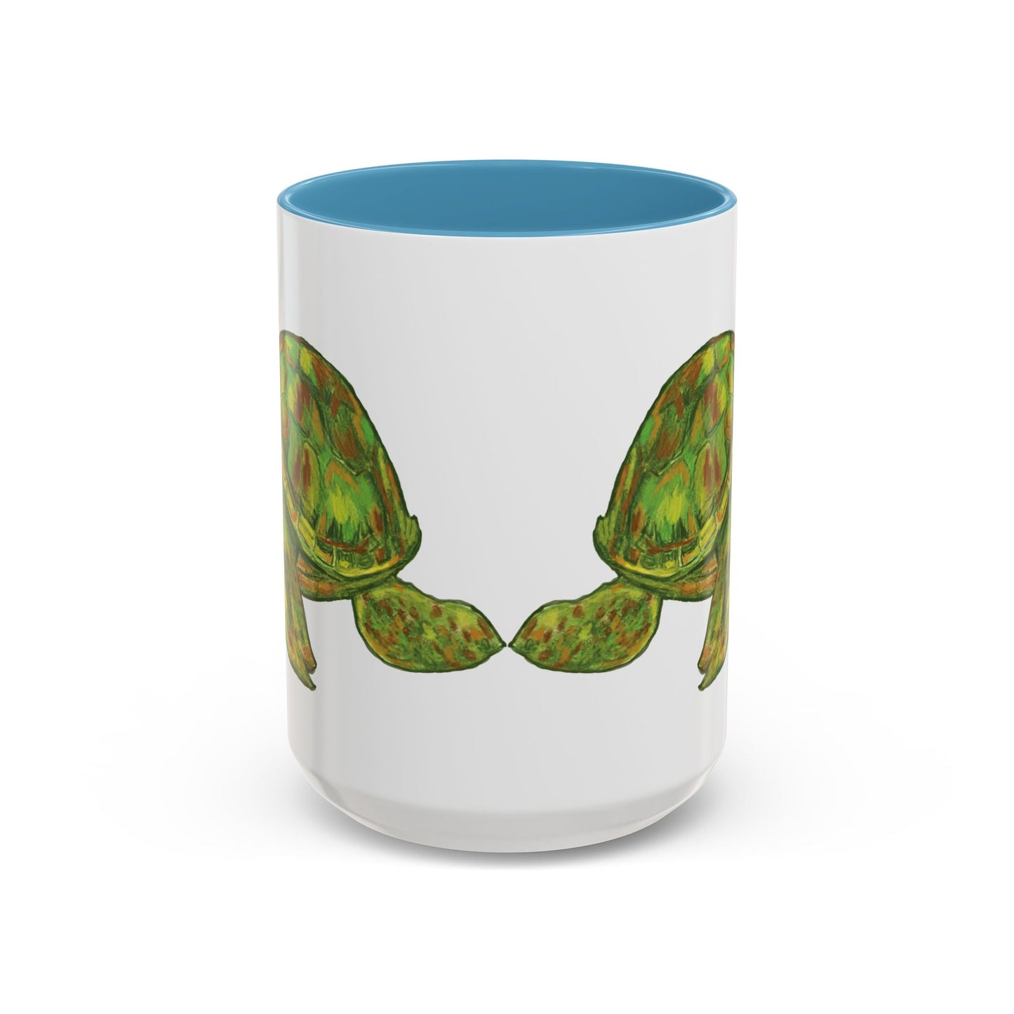 Shelly Sea Turtle Coffee Mug (11oz & 15oz) - Blue Cava