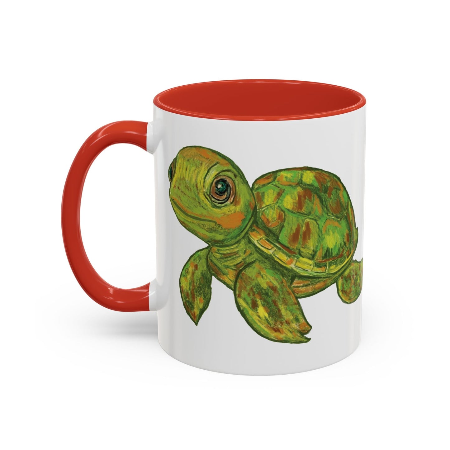 Shelly Sea Turtle Coffee Mug (11oz & 15oz) - Blue Cava
