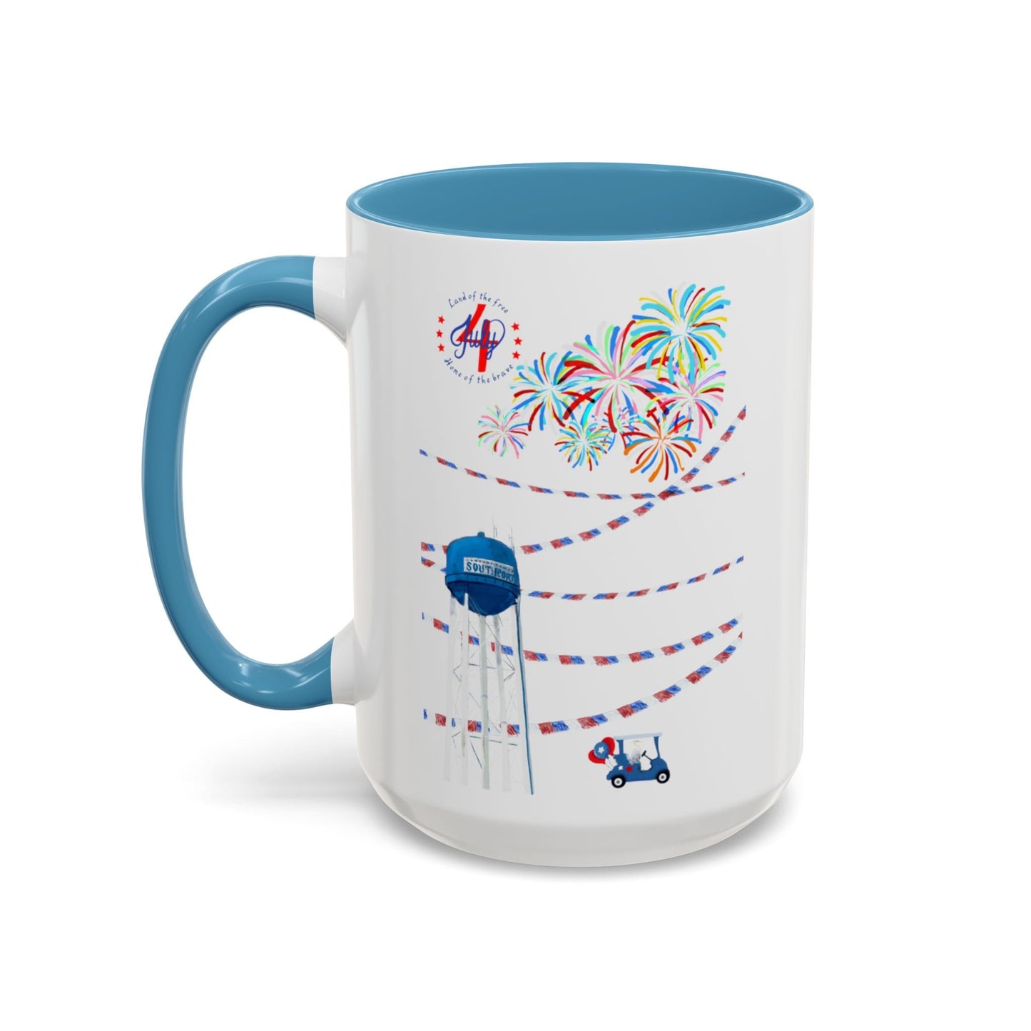Southport July fourth Coffee Mug (11oz & 15oz) - Blue Cava