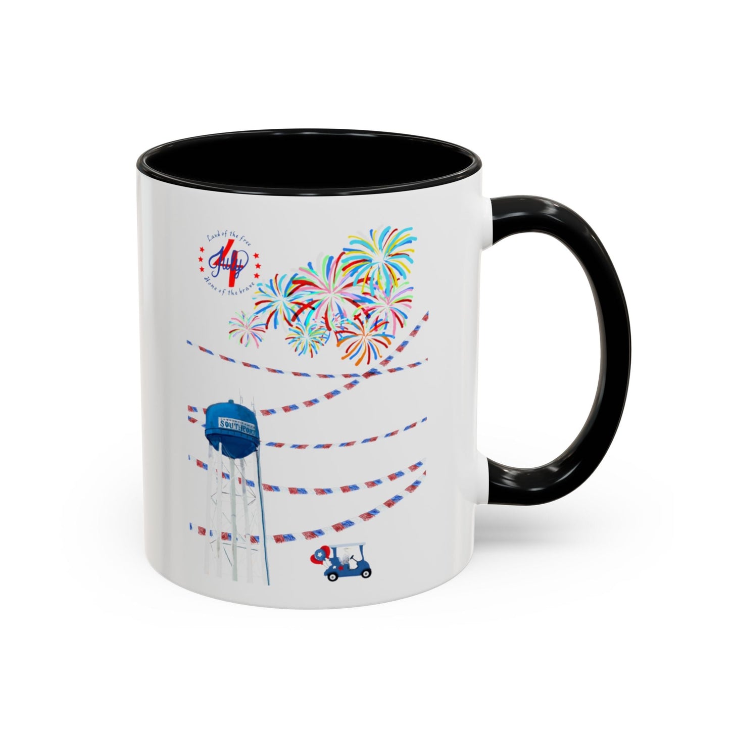 Southport July fourth Coffee Mug (11oz & 15oz) - Blue Cava