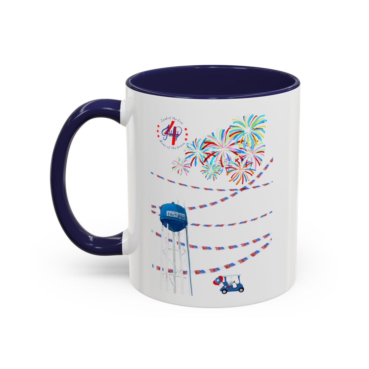 Southport July fourth Coffee Mug (11oz & 15oz) - Blue Cava
