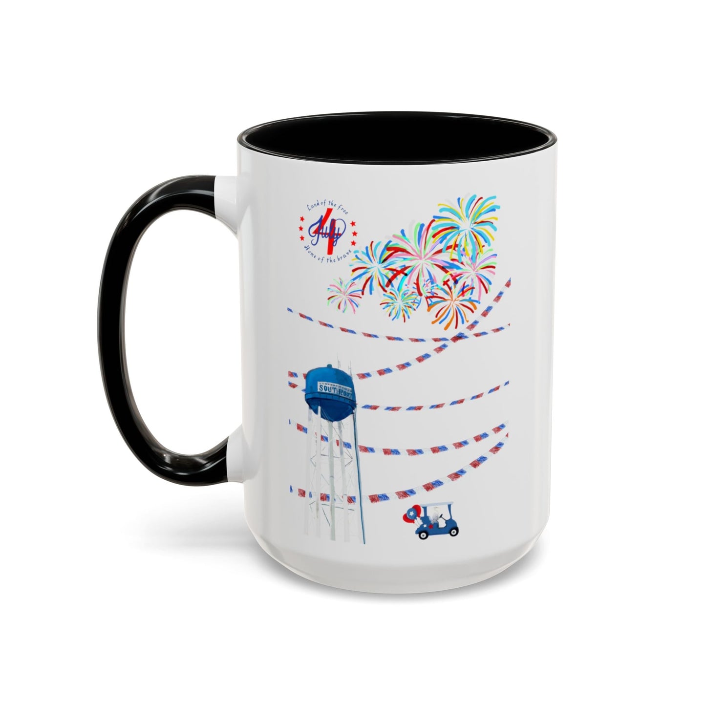 Southport July fourth Coffee Mug (11oz & 15oz) - Blue Cava