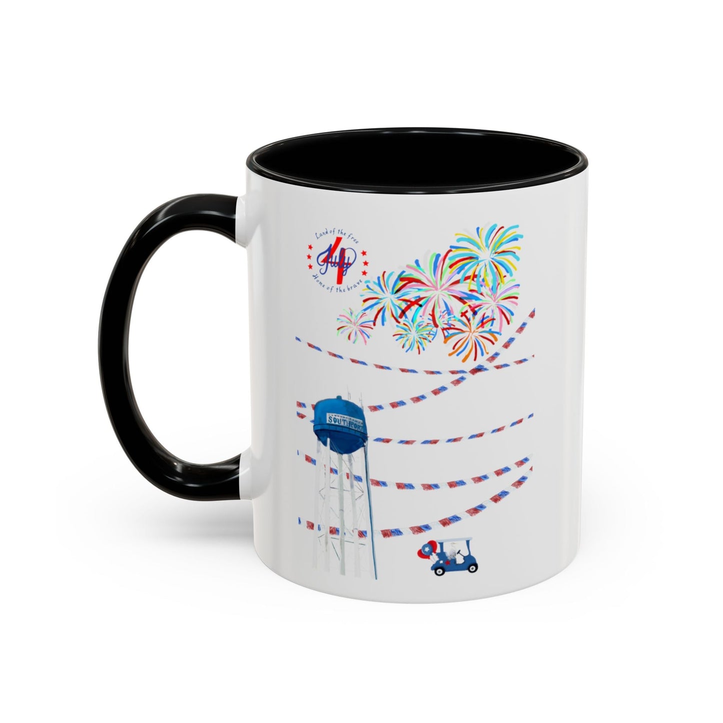 Southport July fourth Coffee Mug (11oz & 15oz) - Blue Cava