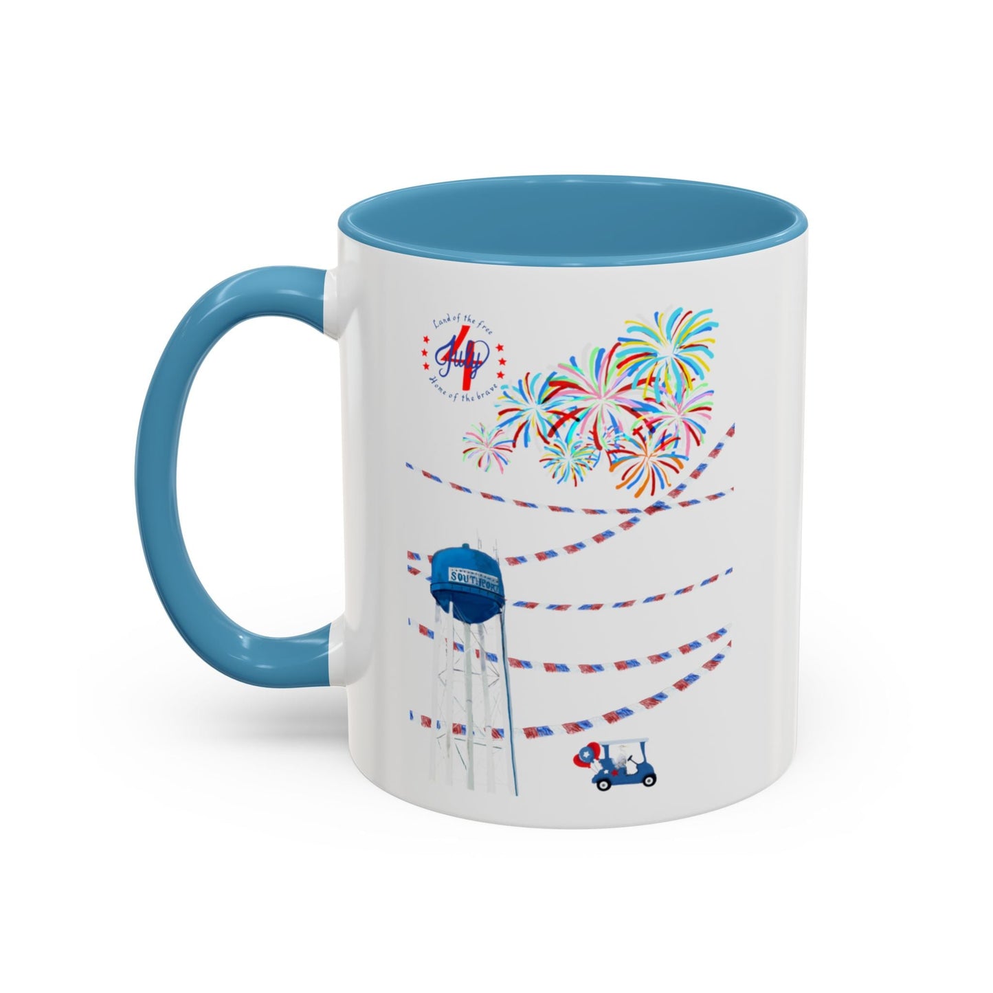 Southport July fourth Coffee Mug (11oz & 15oz) - Blue Cava