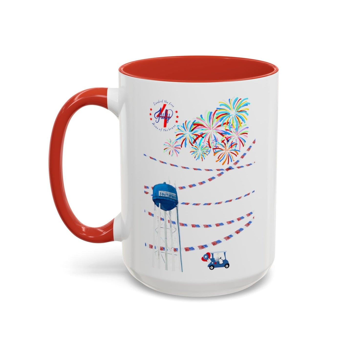 Southport July fourth Coffee Mug (11oz & 15oz) - Blue Cava
