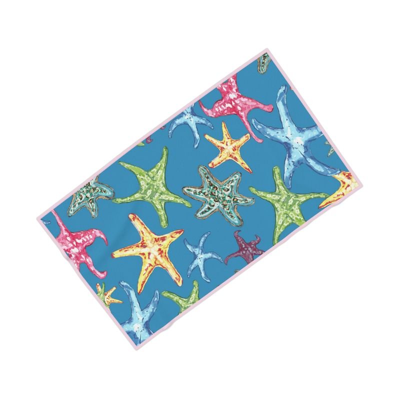 Starfish Microfiber Bath Towels - Blue Cava