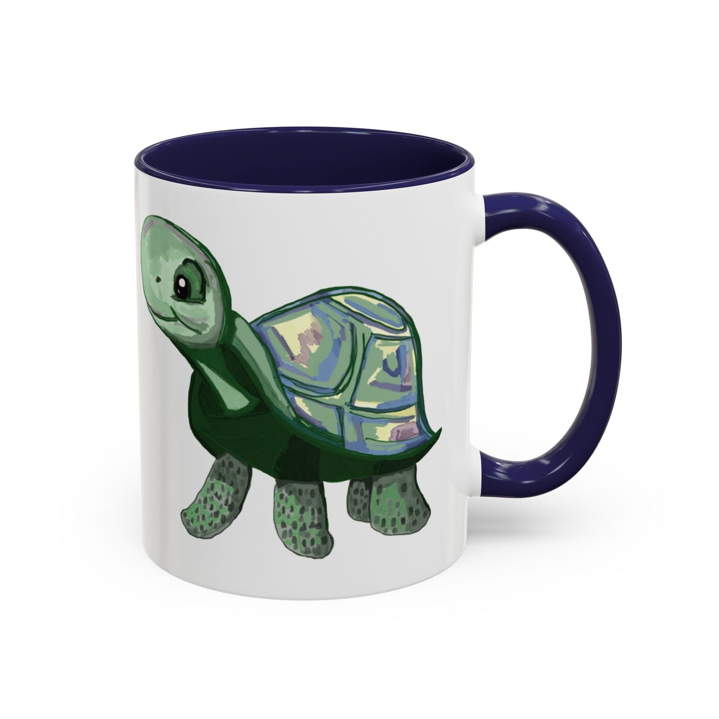 Stewie Sea Turtle Two Tone Ceramic Mug - 11oz & 15oz - Blue Cava