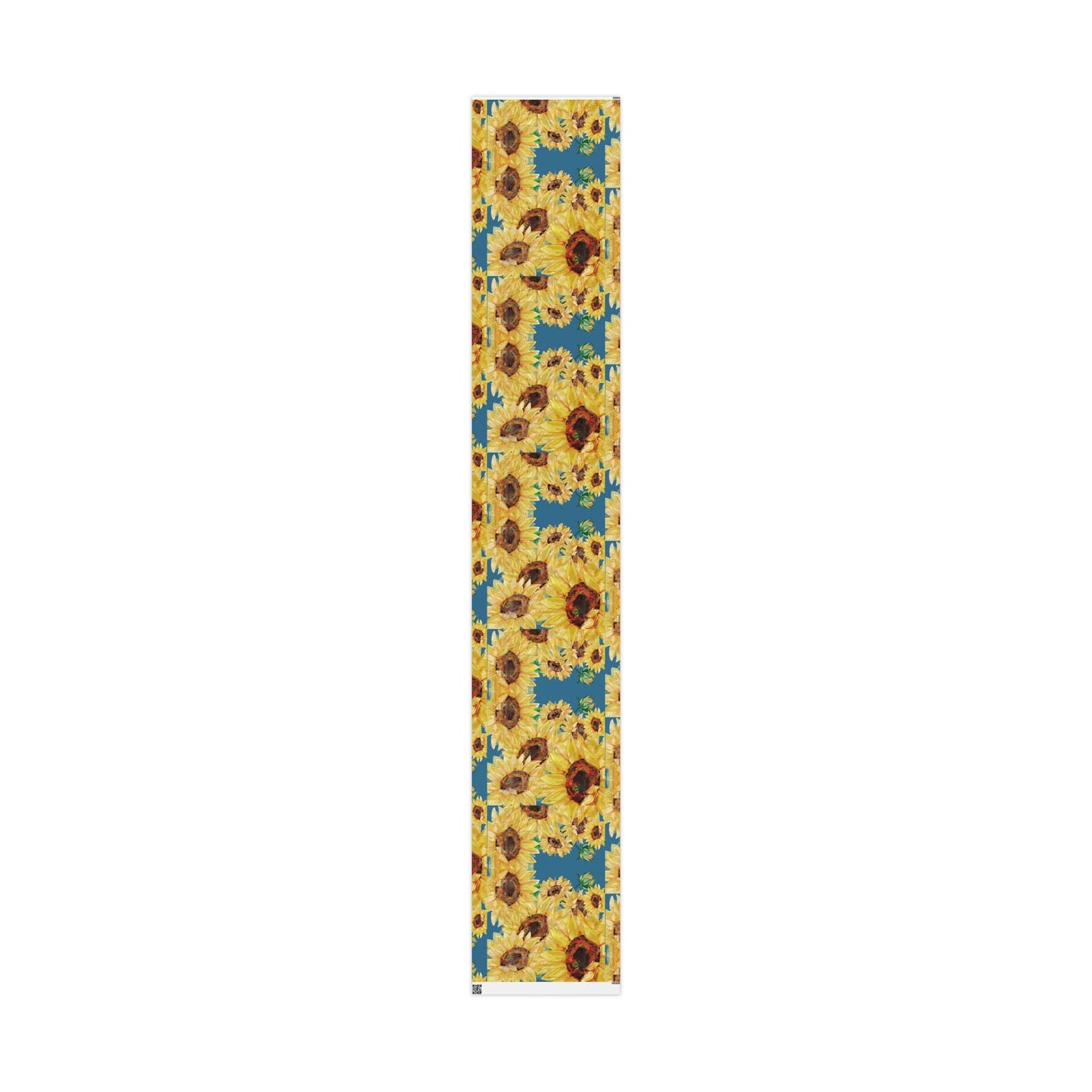 Sunflower Wrapping Paper Roll – Eco - Friendly Gift Packaging - Blue Cava