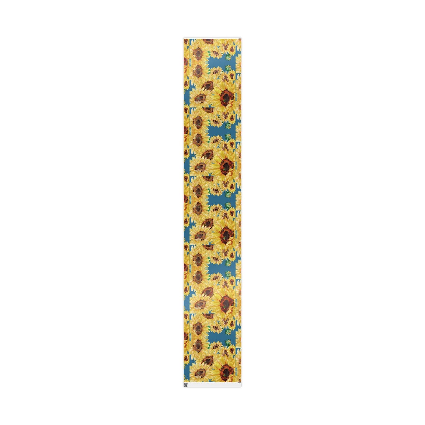 Sunflower Wrapping Paper Roll – Eco - Friendly Gift Packaging - Blue Cava