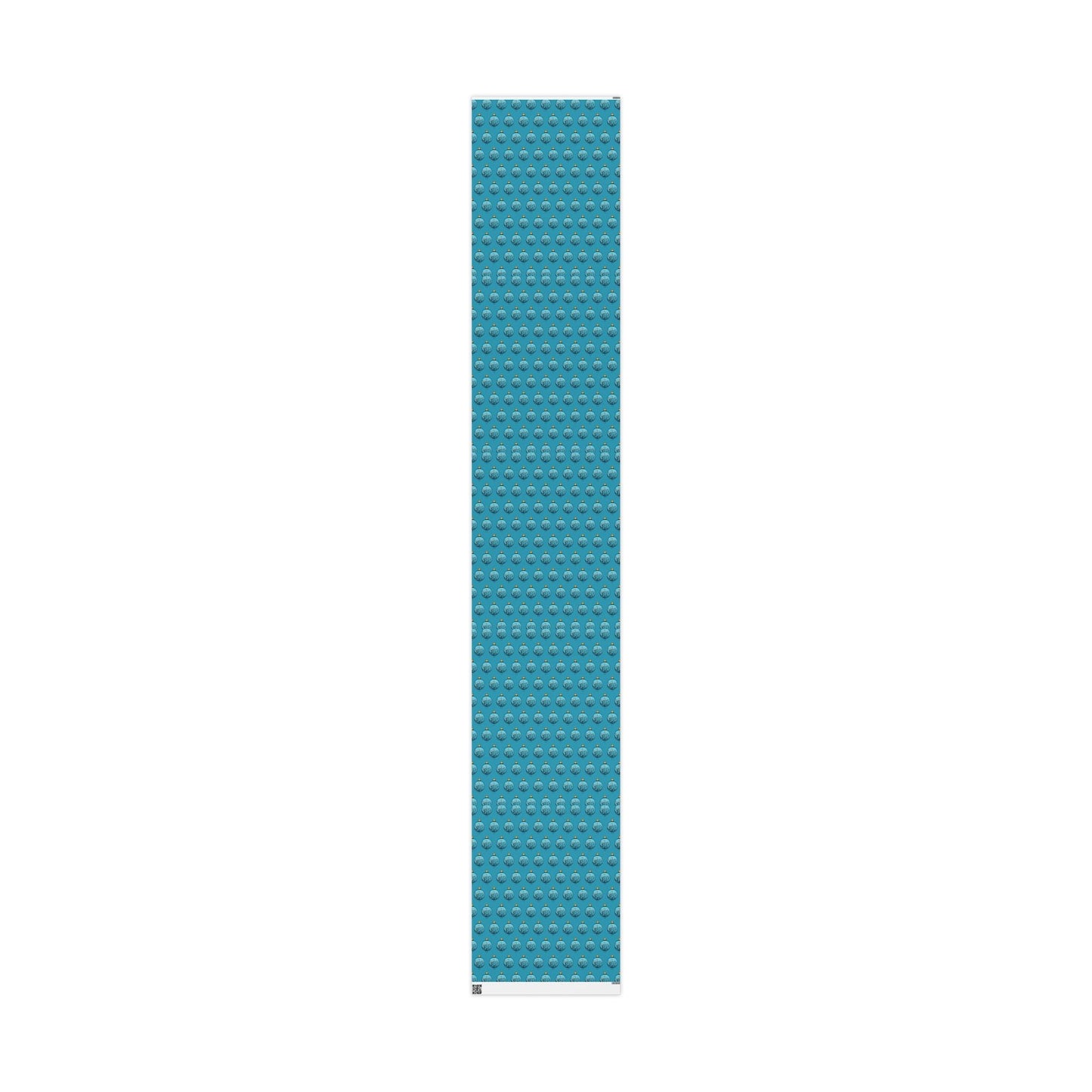 Teal Christmas Ornament Wrapping Papers - Blue Cava