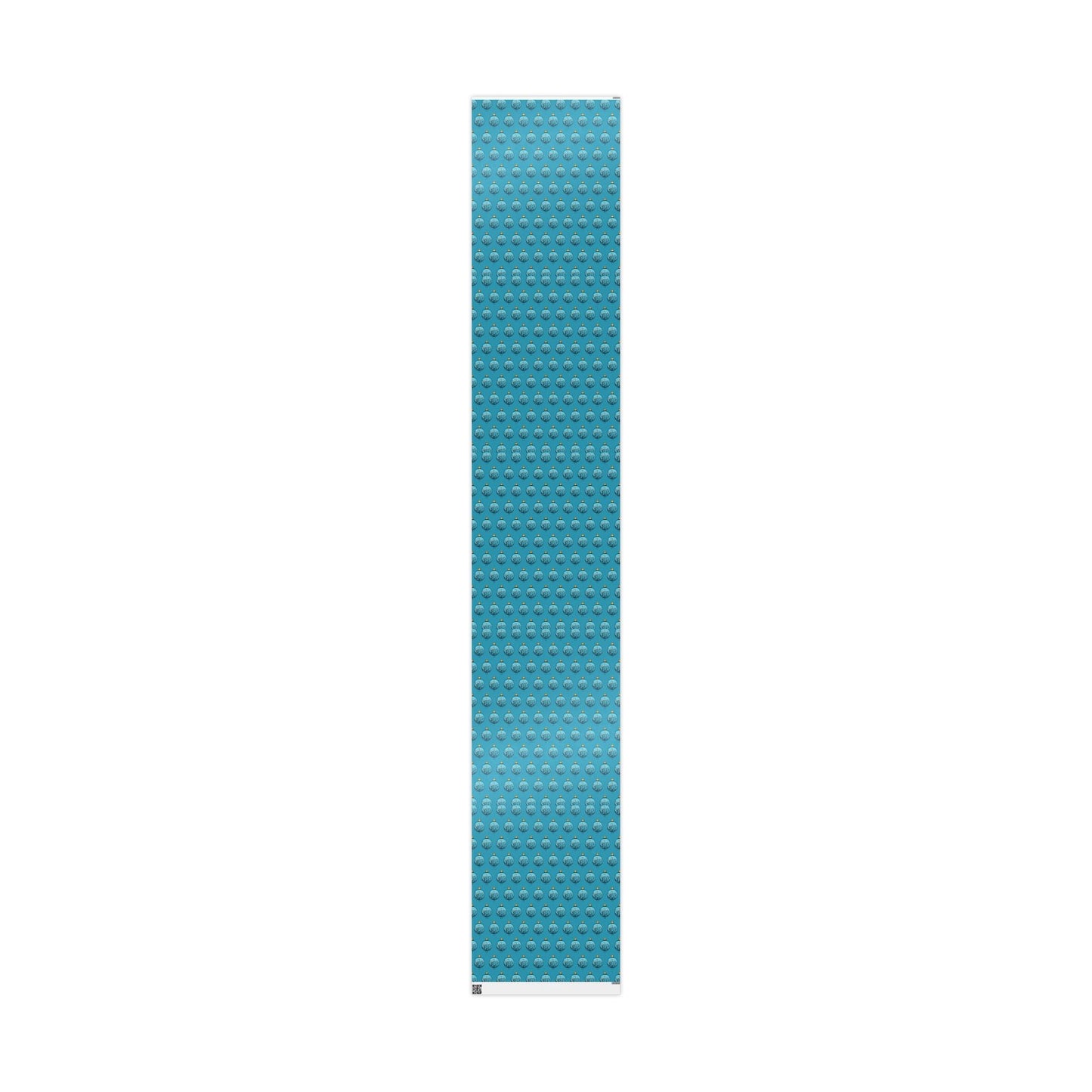 Teal Christmas Ornament Wrapping Papers - Blue Cava