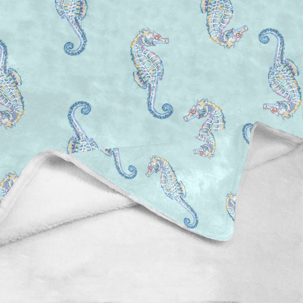 Ultra - Soft Micro Fleece Blanket 60" X 80" (Made In USA) - Blue Cava
