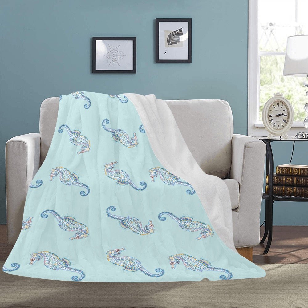 Ultra - Soft Micro Fleece Blanket 60" X 80" (Made In USA) - Blue Cava