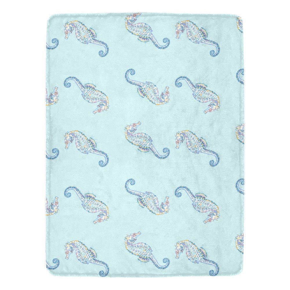 Ultra - Soft Micro Fleece Blanket 60" X 80" (Made In USA) - Blue Cava