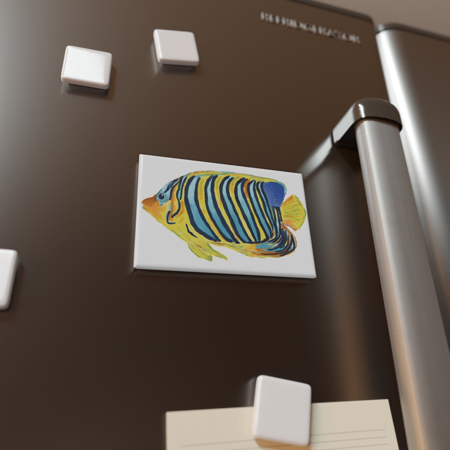 Vibrant Angel Fish Magnet Set - 1 pc & 10 pc - Blue Cava