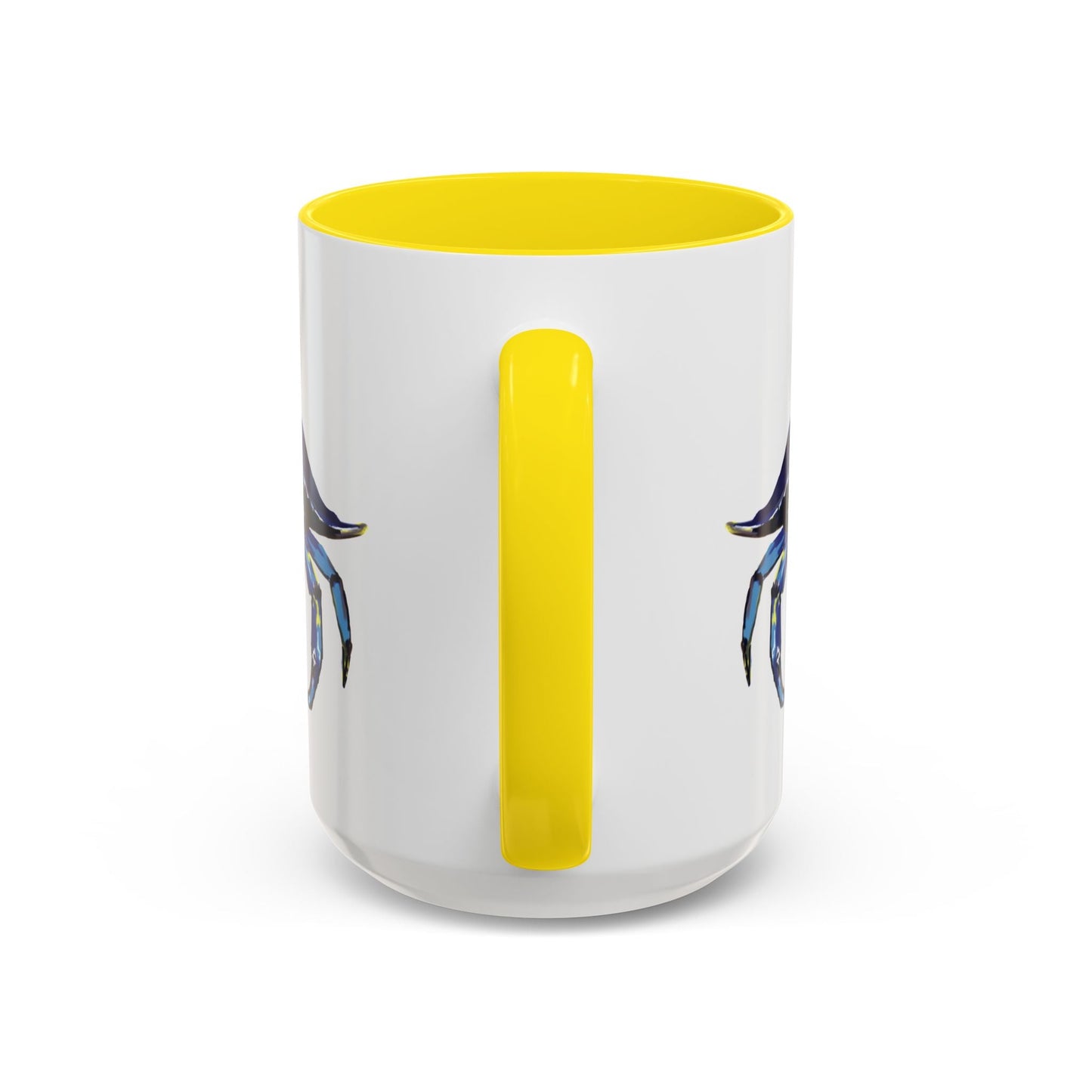 Vibrant Crab Two Tone Ceramic Mug - 11 oz & 15 oz - Blue Cava