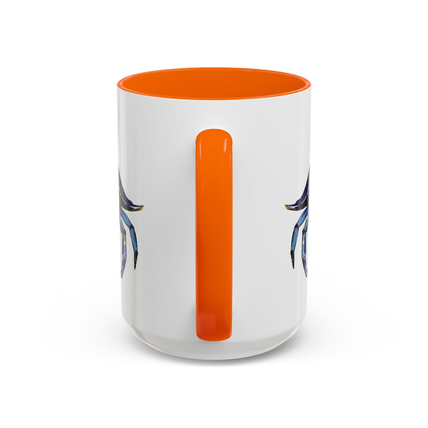 Vibrant Crab Two Tone Ceramic Mug - 11 oz & 15 oz - Blue Cava
