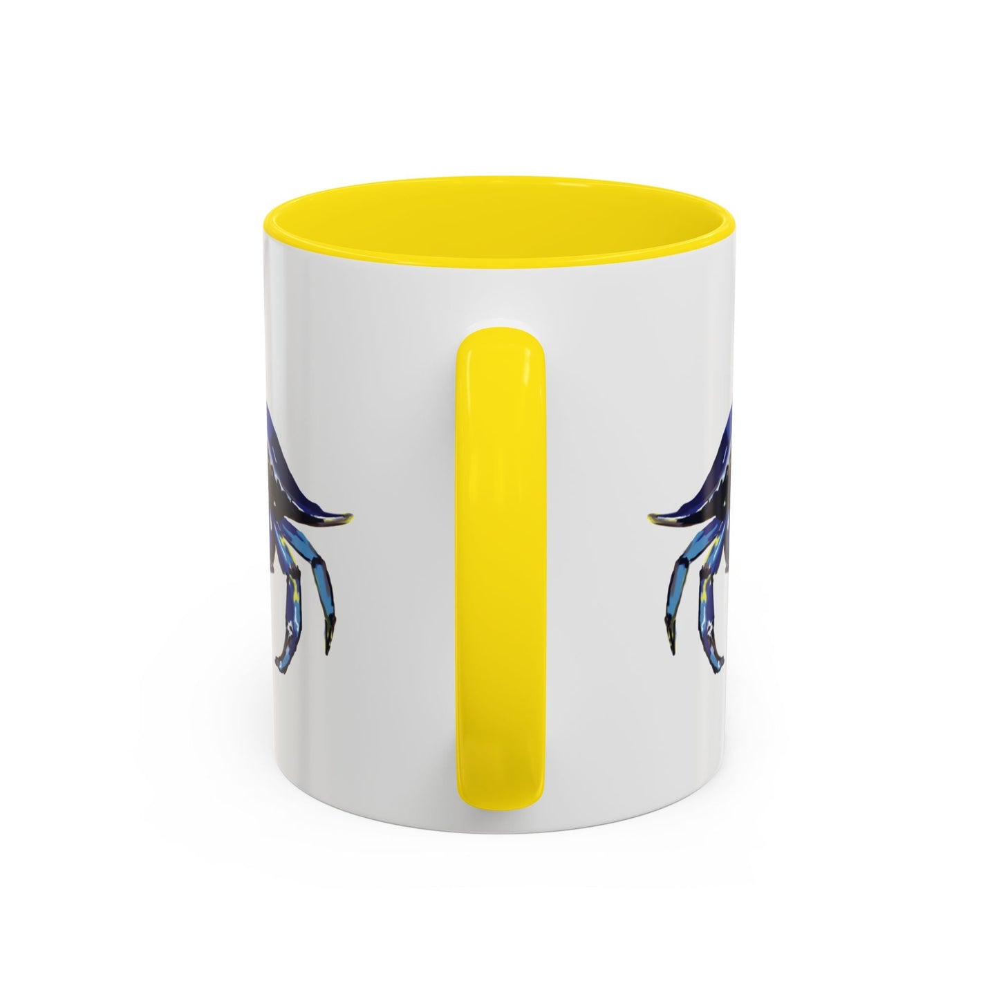 Vibrant Crab Two Tone Ceramic Mug - 11 oz & 15 oz - Blue Cava
