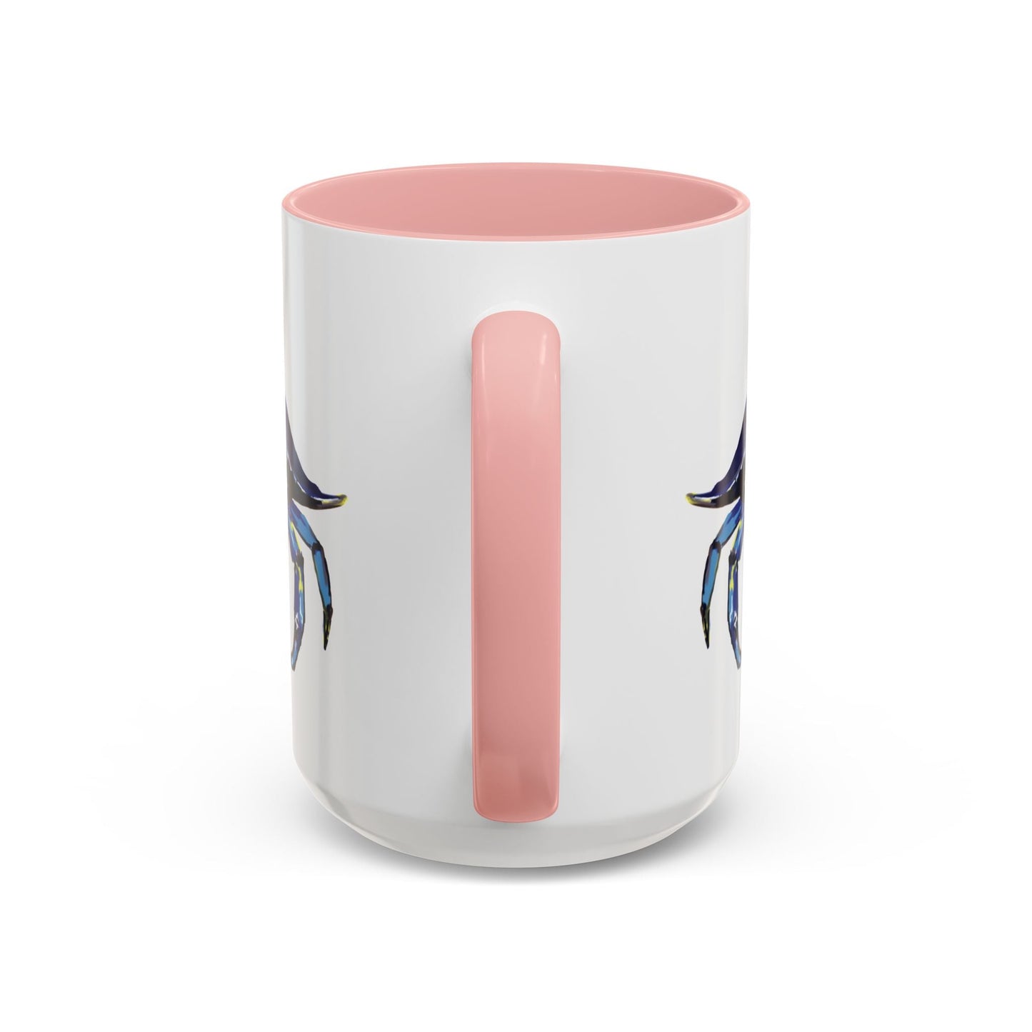 Vibrant Crab Two Tone Ceramic Mug - 11 oz & 15 oz - Blue Cava